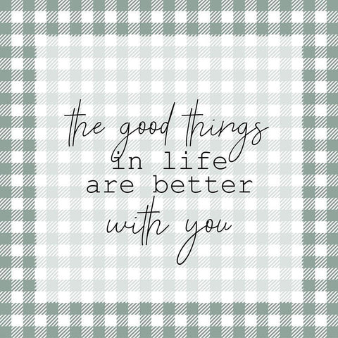 The Good Things Black Modern Wood Framed Art Print with Double Matting by Kimberly, Allen