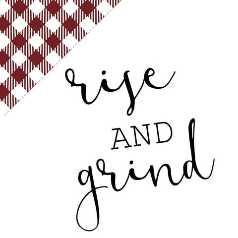 Rise and Grind 2 White Modern Wood Framed Art Print by Kimberly, Allen