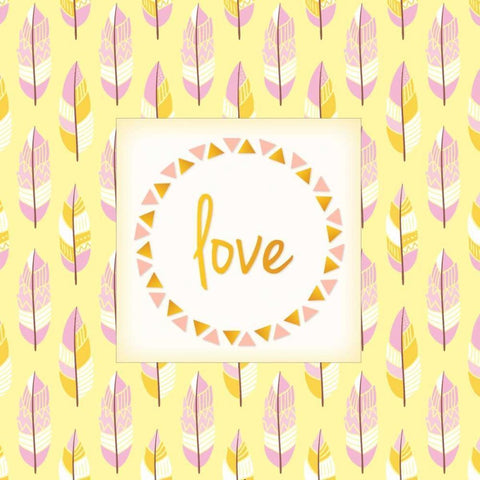 Boho Love White Modern Wood Framed Art Print by Allen, Kimberly