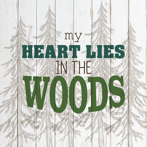 The Mountains 2 Black Modern Wood Framed Art Print with Double Matting by Kimberly, Allen