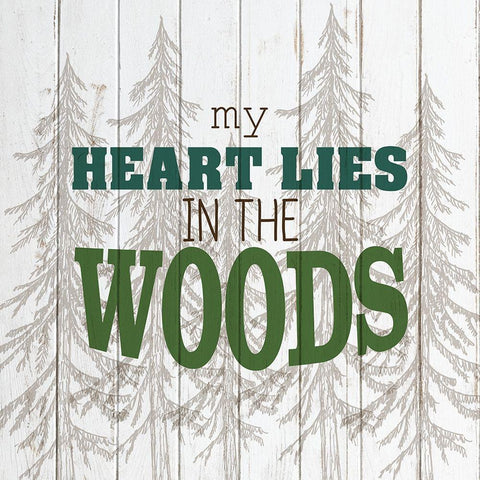 The Mountains 2 White Modern Wood Framed Art Print with Double Matting by Kimberly, Allen