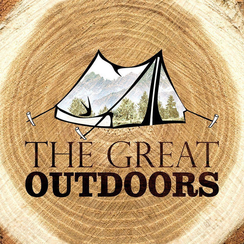 Great Outdoors 1 White Modern Wood Framed Art Print with Double Matting by Allen, Kimberly