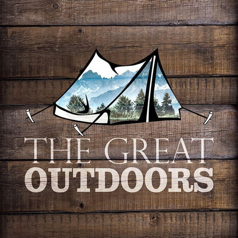 Great Outdoors 1 Gold Ornate Wood Framed Art Print with Double Matting by Kimberly, Allen