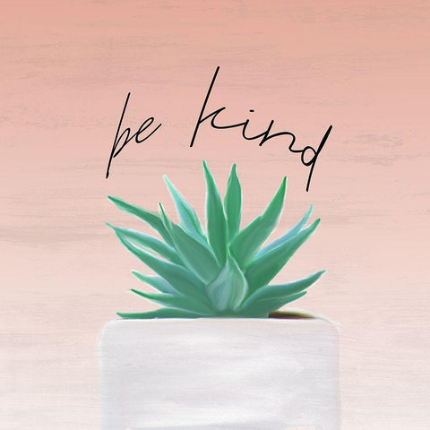 Brave and Kind 2 Black Modern Wood Framed Art Print by Kimberly, Allen