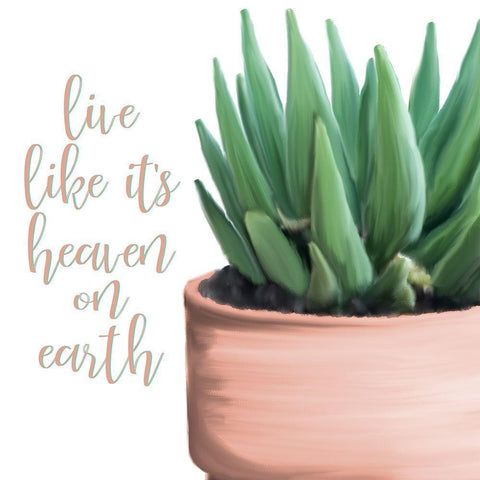 Heaven 2 White Modern Wood Framed Art Print with Double Matting by Kimberly, Allen