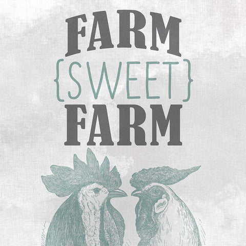 Sweet Farm Black Modern Wood Framed Art Print with Double Matting by Kimberly, Allen