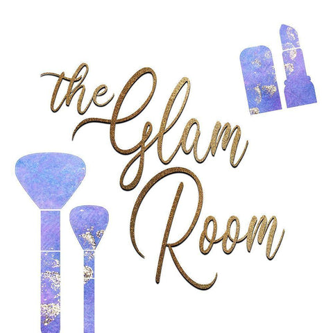 The Glam Room White Modern Wood Framed Art Print by Kimberly, Allen