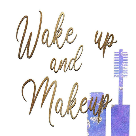 Wake Up Black Modern Wood Framed Art Print by Kimberly, Allen