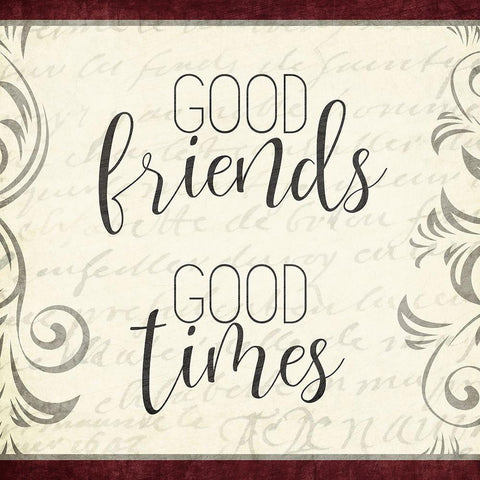 Good Times 3 White Modern Wood Framed Art Print by Kimberly, Allen