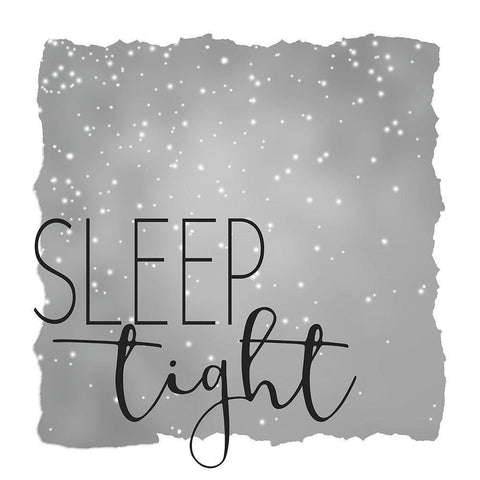 Sleep Tight 1 Neutral White Modern Wood Framed Art Print with Double Matting by Kimberly, Allen