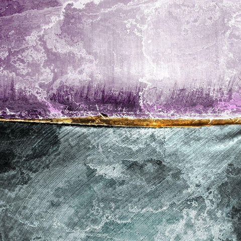 Layered Two White Modern Wood Framed Art Print by Kimberly, Allen