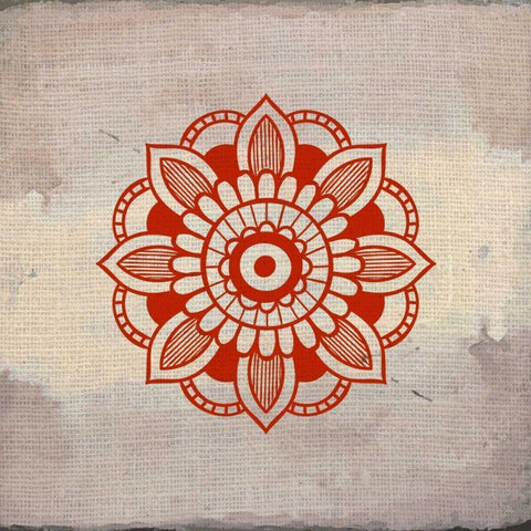 Lovely Henna 4 Black Modern Wood Framed Art Print with Double Matting by Allen, Kimberly