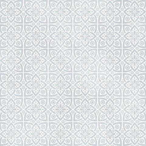Azure Pattern 2 White Modern Wood Framed Art Print by Kimberly, Allen