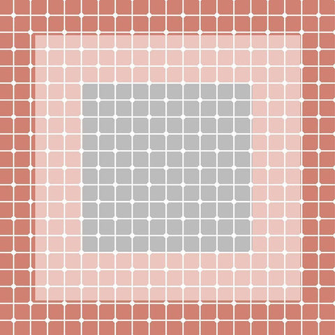 In The Grid 1 White Modern Wood Framed Art Print with Double Matting by Kimberly, Allen