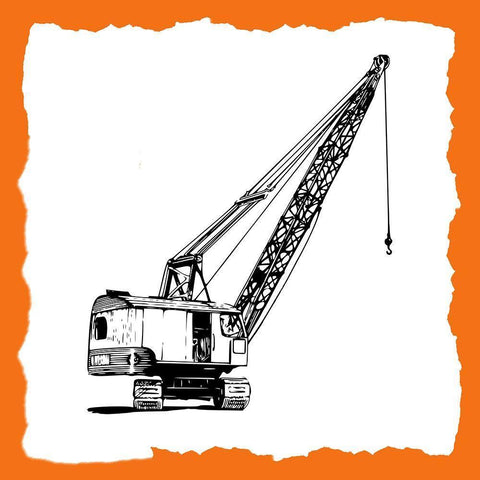 Warning 1 White Modern Wood Framed Art Print with Double Matting by Kimberly, Allen