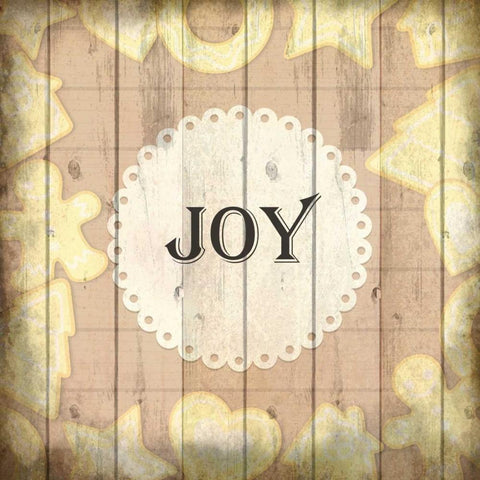 Christmas Joy Black Modern Wood Framed Art Print with Double Matting by Allen, Kimberly