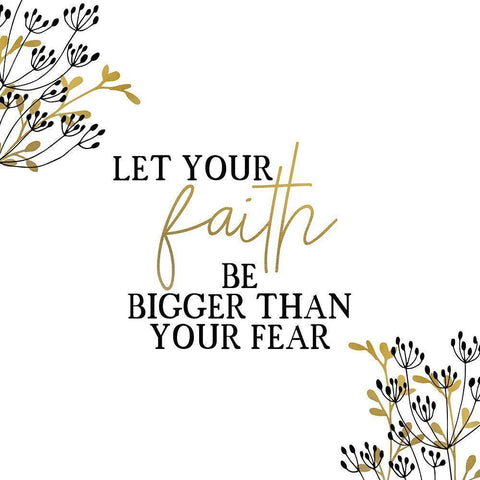 Your Faith Square Black Modern Wood Framed Art Print with Double Matting by Kimberly, Allen