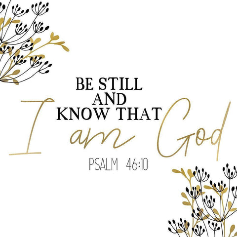 I am God Square White Modern Wood Framed Art Print by Kimberly, Allen