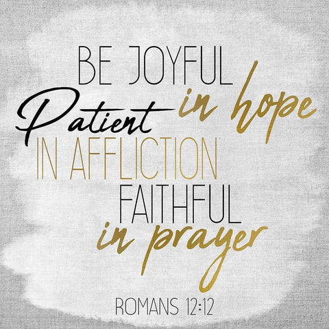 Be Joyful Square Black Ornate Wood Framed Art Print with Double Matting by Kimberly, Allen