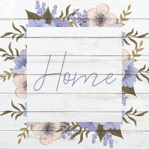 Home Black Modern Wood Framed Art Print by Kimberly, Allen