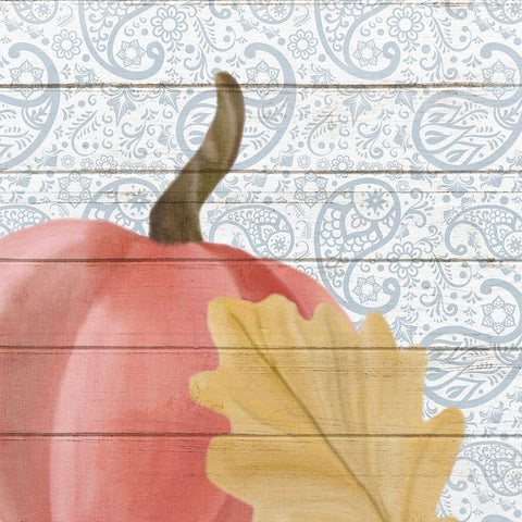 Paisley Fall 1 White Modern Wood Framed Art Print by Kimberly, Allen