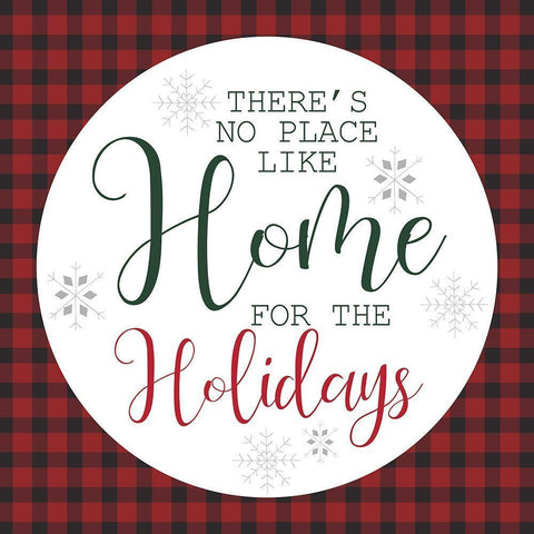 Home Holidays Black Ornate Wood Framed Art Print with Double Matting by Allen, Kimberly