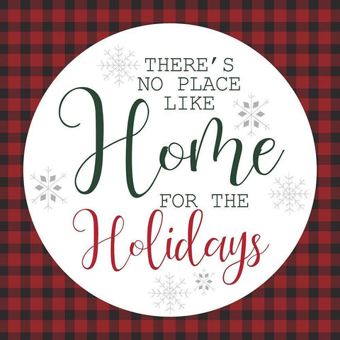 Home Holidays Black Modern Wood Framed Art Print by Allen, Kimberly