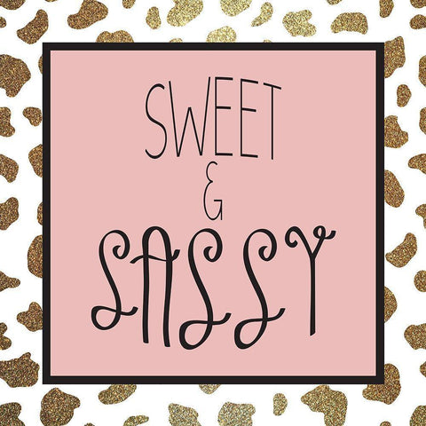 Sassy 2 White Modern Wood Framed Art Print by Kimberly, Allen