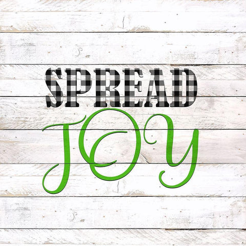 Spread Joy Plaid White Modern Wood Framed Art Print with Double Matting by Kimberly, Allen