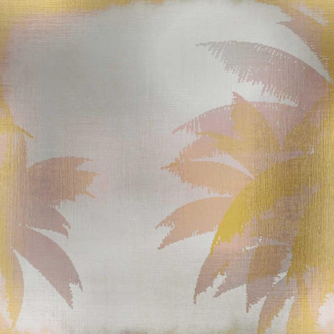 Palms at Sunset 2 Gold Ornate Wood Framed Art Print with Double Matting by Allen, Kimberly