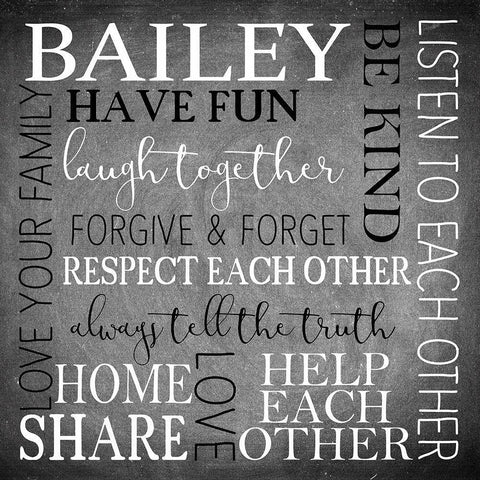 Family Always Black Ornate Wood Framed Art Print with Double Matting by Kimberly, Allen