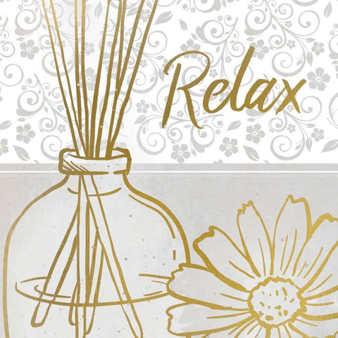 Spa Day 1 White Modern Wood Framed Art Print by Allen, Kimberly