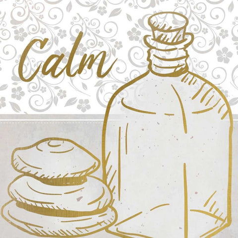 Spa Day 2 Black Modern Wood Framed Art Print by Allen, Kimberly