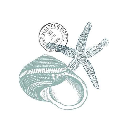 Sea Blues 8 White Modern Wood Framed Art Print by Kimberly, Allen