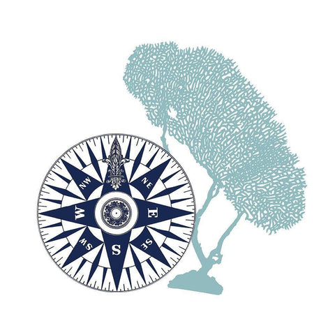 The Sea 6 Gold Ornate Wood Framed Art Print with Double Matting by Kimberly, Allen