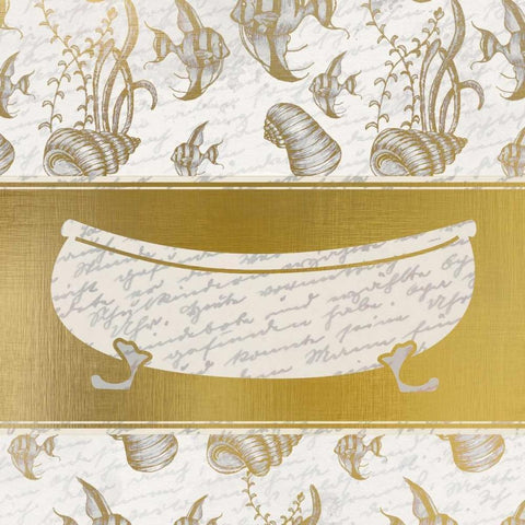 Under the Sea 1 Black Modern Wood Framed Art Print with Double Matting by Allen, Kimberly