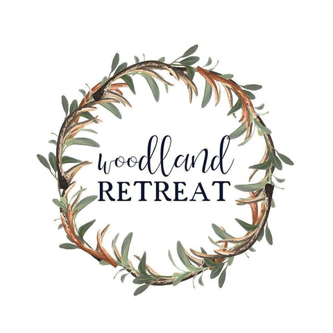 In the Woods 2 White Modern Wood Framed Art Print by Kimberly, Allen