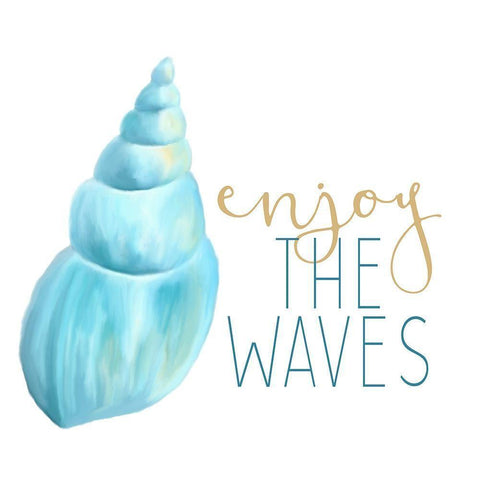 Seashore Shells 5 Black Modern Wood Framed Art Print with Double Matting by Kimberly, Allen