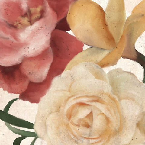 Fall Blooms 2a White Modern Wood Framed Art Print by Kimberly, Allen