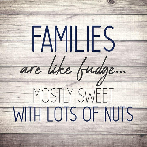 Family Fudge Black Modern Wood Framed Art Print with Double Matting by Kimberly, Allen