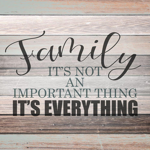 Everything Family Black Ornate Wood Framed Art Print with Double Matting by Kimberly, Allen