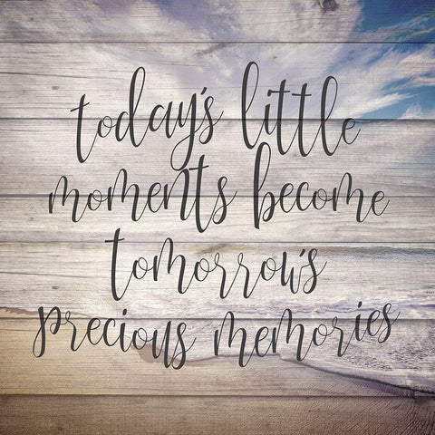 Todays Little Moments Black Ornate Wood Framed Art Print with Double Matting by Kimberly, Allen