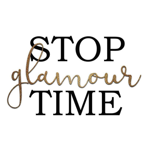 Glamour Time 2 Black Modern Wood Framed Art Print with Double Matting by Kimberly, Allen