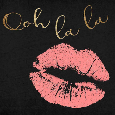 Glamour Time 4 Black Modern Wood Framed Art Print by Kimberly, Allen