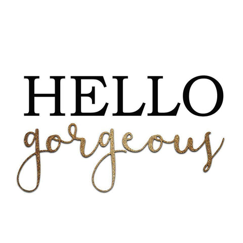 Glamour Time 5 White Modern Wood Framed Art Print with Double Matting by Kimberly, Allen