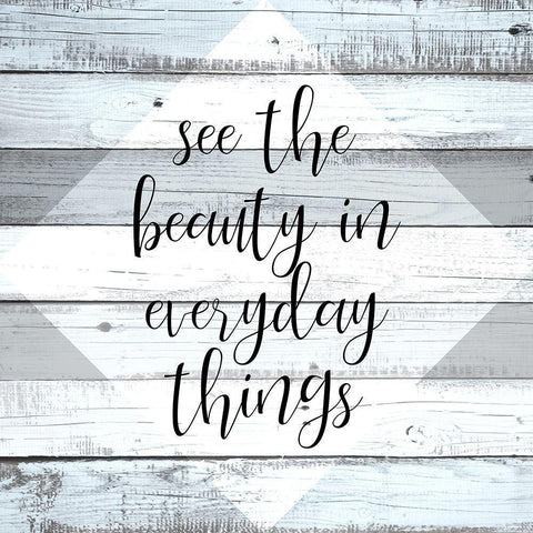 The Beauty White Modern Wood Framed Art Print with Double Matting by Kimberly, Allen