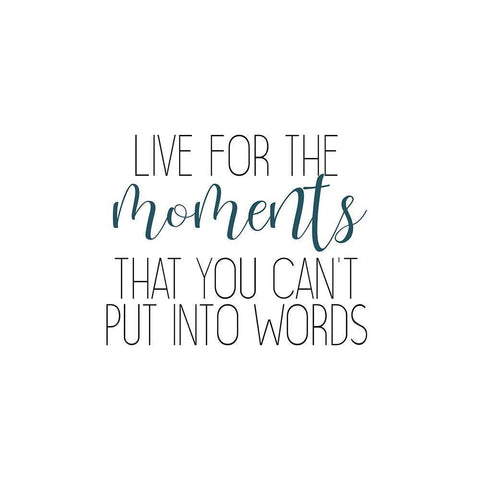 Moments 1 White Modern Wood Framed Art Print with Double Matting by Kimberly, Allen