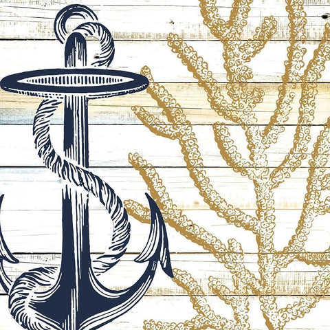 Ocean Day 1 White Modern Wood Framed Art Print by Kimberly, Allen