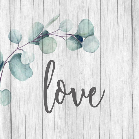 Love Faith Family 1 Black Ornate Wood Framed Art Print with Double Matting by Allen, Kimberly