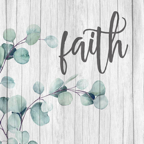 Love Faith Family 2 Gold Ornate Wood Framed Art Print with Double Matting by Allen, Kimberly